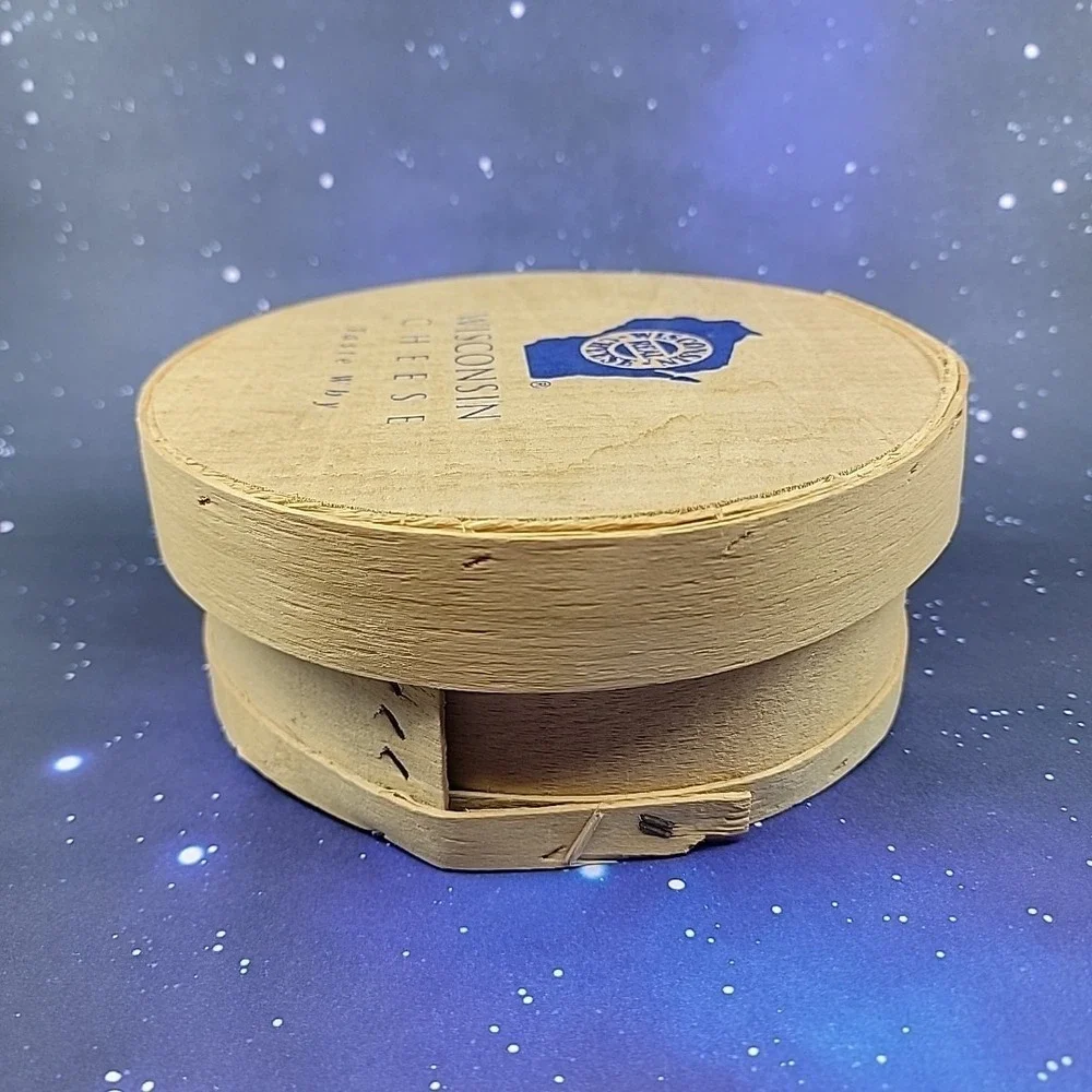 Authentic Wooden Wisconsin Cheese Box  Dufeck Made In WI USA 8